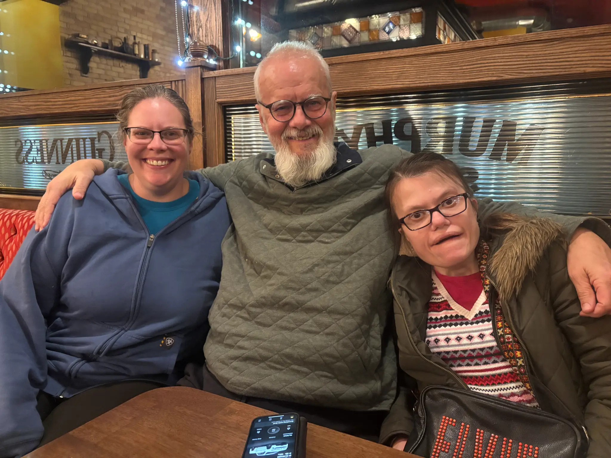 Henry with his daughters Lis and Emily